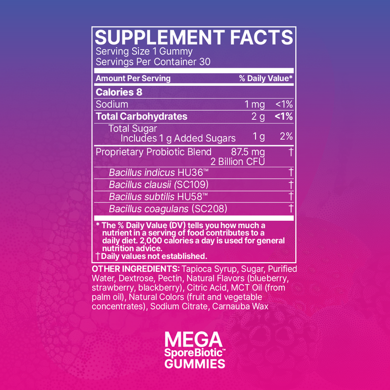 MegaSporeBiotic Adult Gummies