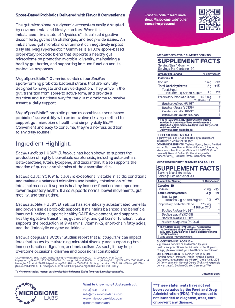 MegaSporeBiotic Adult Gummies