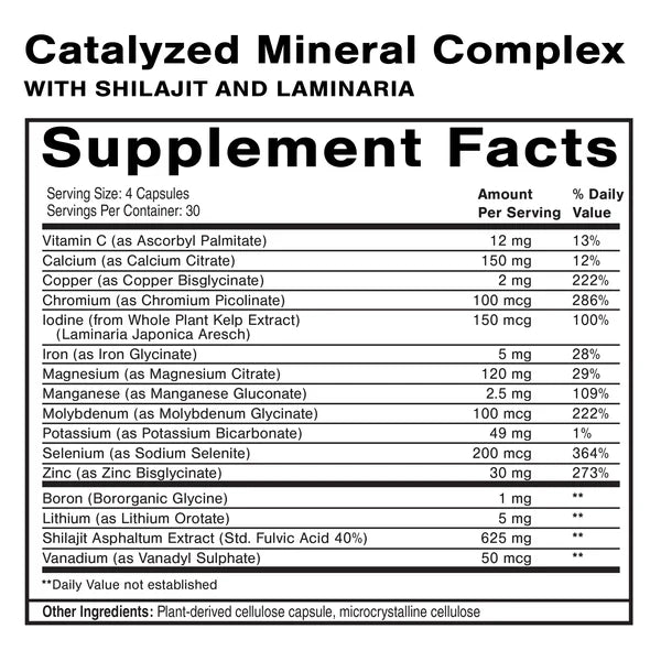 Catalyzed Mineral Complex