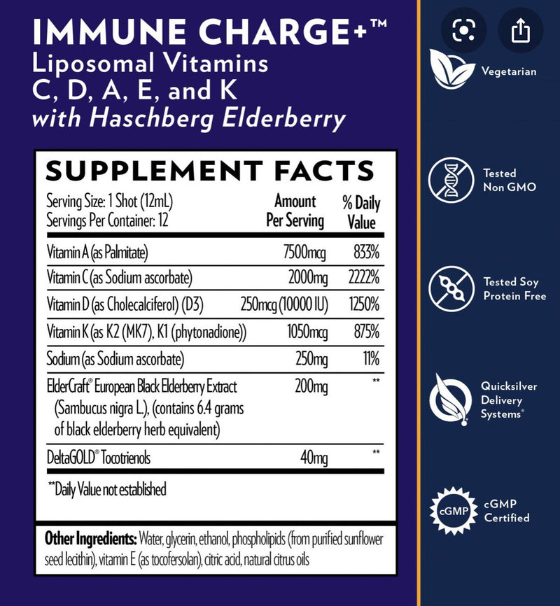 Liposomal Immune Charge+ Shots