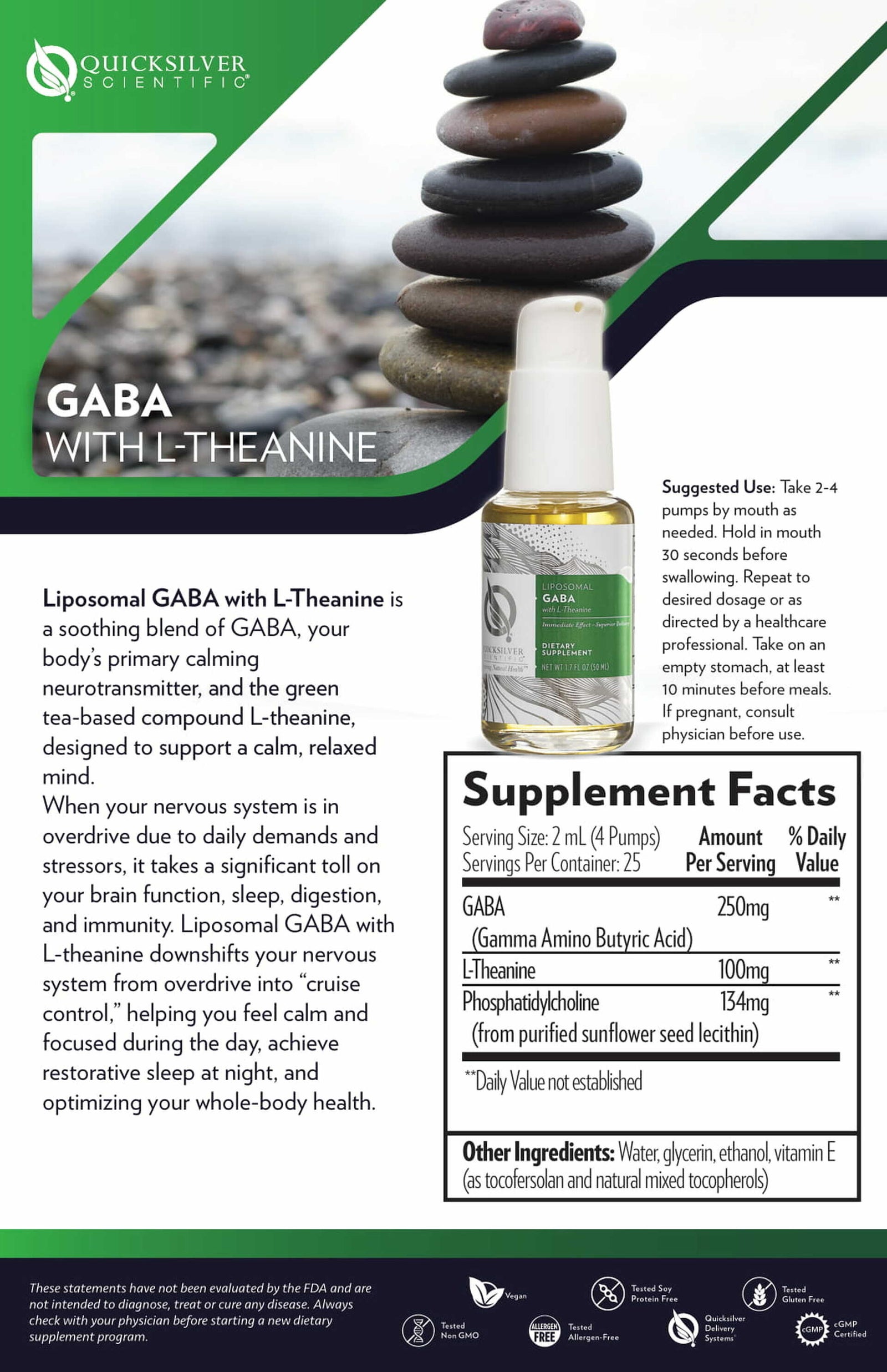 gaba with acetyl l carnitine Role of -Aminobutyric Acid (GABA) as an Inhibitory Neurotransmitter in Diabetes Management: Mechanisms and Therapeutic Implications Liposomal GABA + L-Theanine 