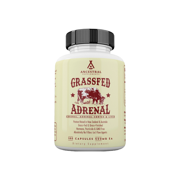 100% Grass Fed Beef Adrenal Capsules
