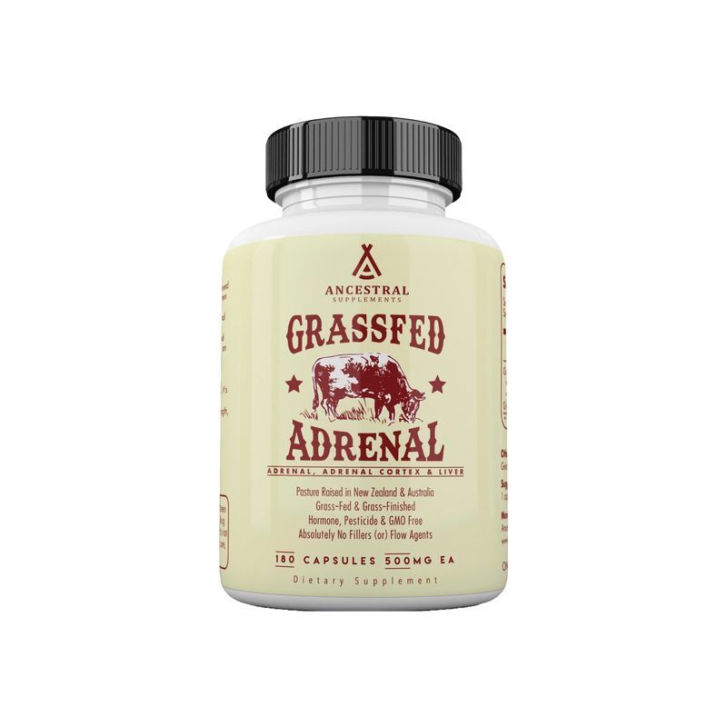 100% Grass Fed Beef Adrenal Capsules
