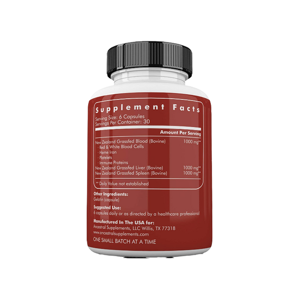 100% Grass-Fed Blood Vitality Capsules – Sparrow Health & Performance